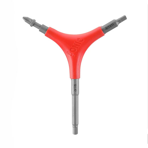 Llave Sonic Pro Tool + F (Allen 5mm brazo largo/Allen 4mm/Phillips/Extractor de Rulemanes)