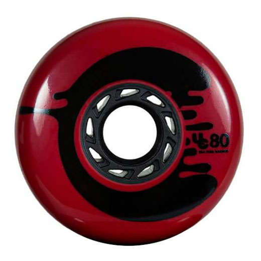 Pack de 4 Ruedas Undercover Cosmic Rosche Rojo 80mm/88A