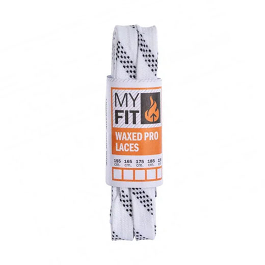 Cordones Encerados Powerslide MyFit Blanco/Negro 180cm